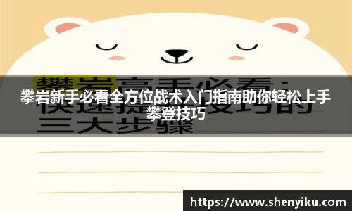 攀岩新手必看全方位战术入门指南助你轻松上手攀登技巧